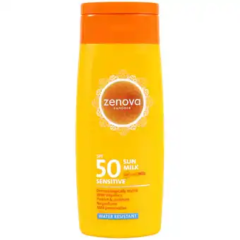 Action Zenova lait solaire zenova sensitive offre
