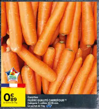 Carrefour Carottes offre
