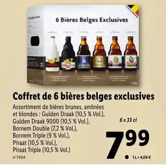Lidl Coffret de 6 bières belges exclusives offre