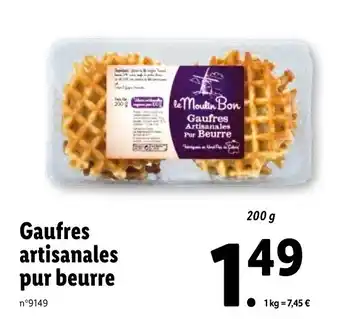 Lidl Gaufres artisanales pur beurre offre