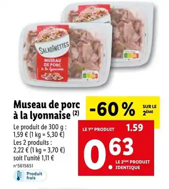Museau de porc à la lyonnaise