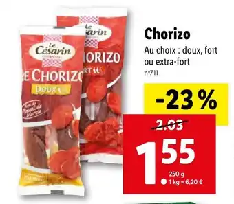 Lidl Chorizo offre