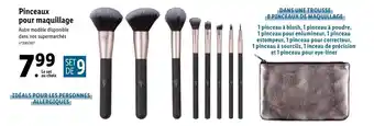 Lidl PInceaux pour maquillage offre