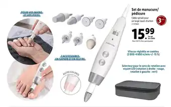 Lidl Set de manucure/pédicure offre