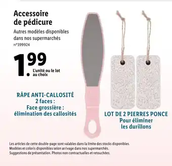 Lidl Accessoire de pédicure offre