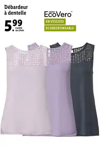 Lidl Débardeur à dentelle offre