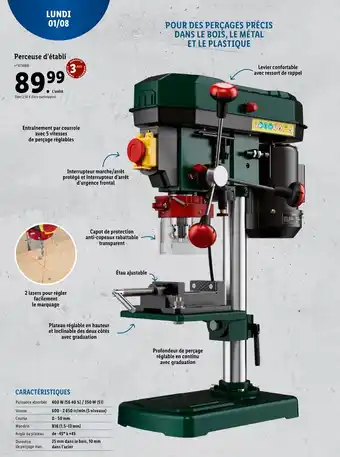 Lidl Perceuse d'établi offre