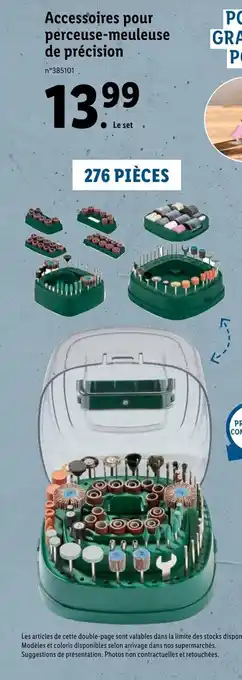 Lidl Accessoires pour perceuse-meuleuse de précision offre