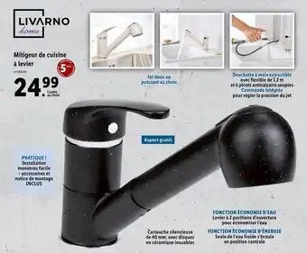 Lidl LIVARNO mitigeur de cuisine à levier offre