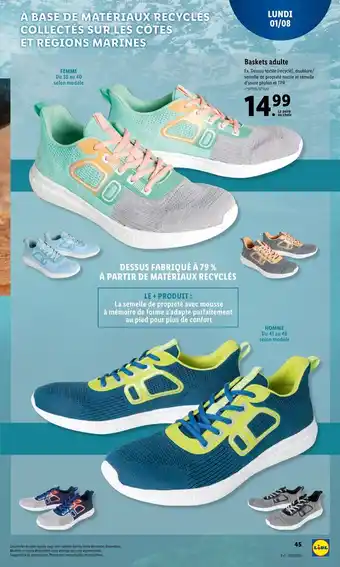 Lidl Baskets adulte offre