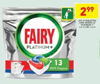 Stokomani FAIRY PLATINUM+ les 13 tablettes lave-vaisselle platinum+ offre