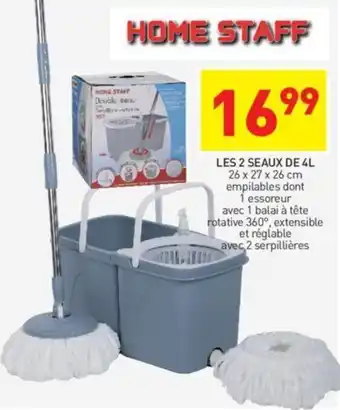 Stokomani HOME STAFF les 2 seaux de 4L offre