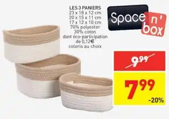 Les 3 paniers