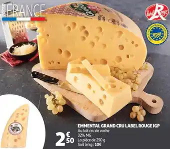 Auchan Emmental grand cru label rouge igp offre