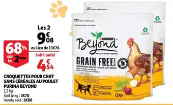Croquettes pour chat sans céréales au poulet purina beyond