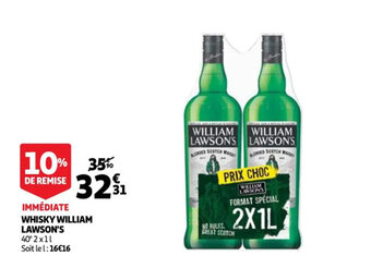 Auchan Whisky william lawson's offre