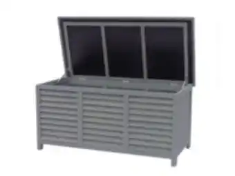Coffre de jardin en bois "macao" - 130 x 64 x 60 cm - anthracite