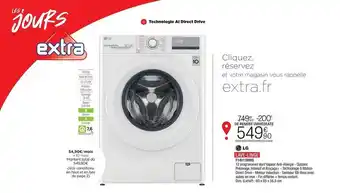 Extra Lave-linge Lg offre