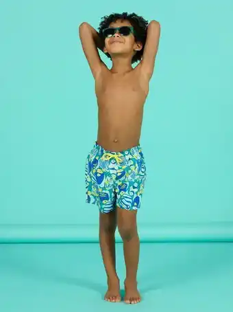 Maillot de bain bleu caraïbes enfant garçon