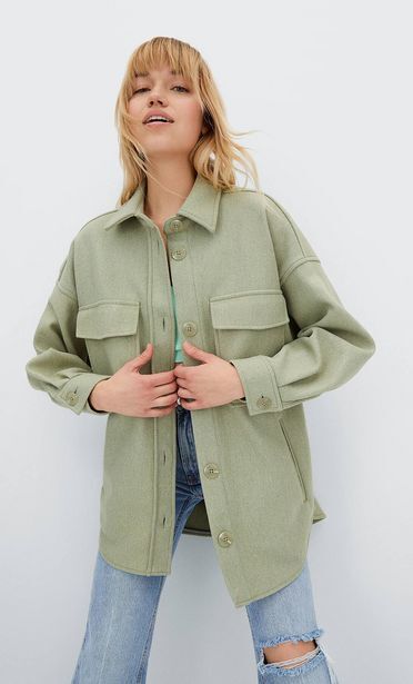 surchemise stradivarius beige