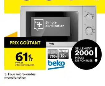 BUT Four Micro-ondes Mono Fonction offre