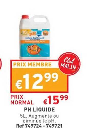 Trafic Ph Liquide offre