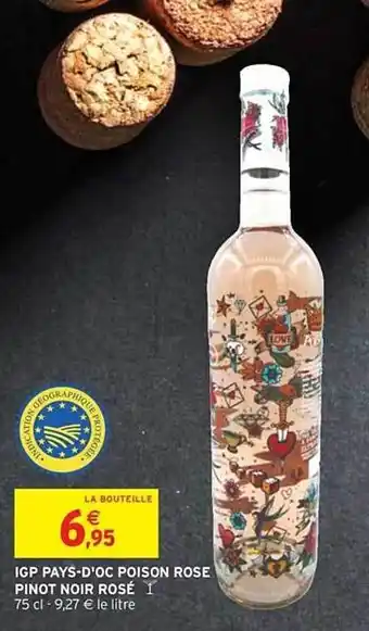 Igp Pays-d'oc Poison Rose Pinot Noir Rosé
