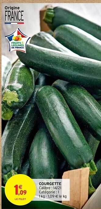 Intermarché Courgette offre