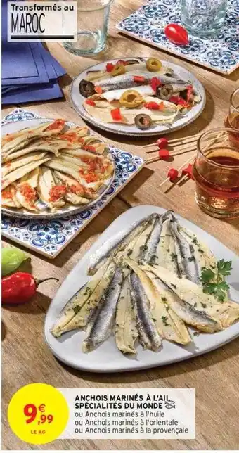 Intermarché Anchois Marinés à L'ail Spécialités Du Monde offre