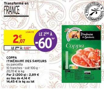 Intermarché Coppa Itinéraire Des Saveurs offre