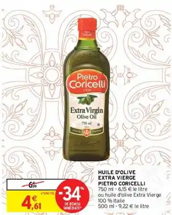 Intermarché Huile D'olive Extra Vierge Pietro Coricelli offre