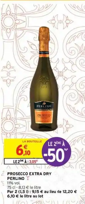 Intermarché Prosecco Extra Dry Perlino offre