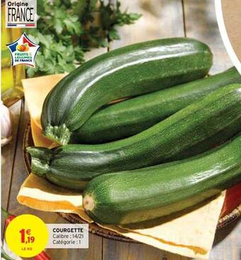Intermarché Courgette offre