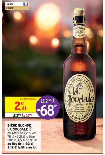 Intermarché Bière Blonde La Goudale offre
