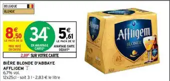 Intermarché Bière Blonde D'abbaye Affligem offre