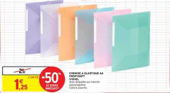 Intermarché Chemise à élastique A4 Propysoft Viquel offre