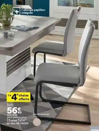 BUT Chaise Talia offre