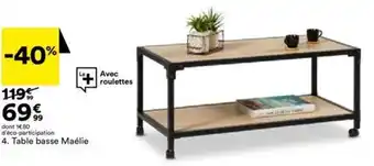 BUT Table basse Maélie offre