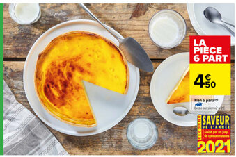 Carrefour Flan 6 parts offre