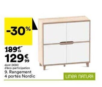 BUT Rangement 4 portes nordic offre