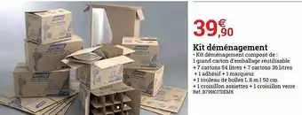 Espace emeraude Kit Déménagement offre