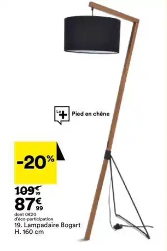 BUT Lampadaire bogart H. 160 cm offre