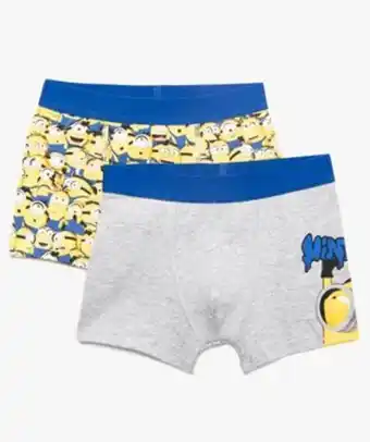 Boxer garçon imprimé - les minions (lot de 2) vue1 - nbcuniversal - gemo