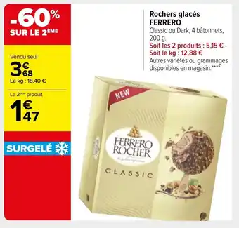 Carrefour Market FERRERO rochers glacés offre