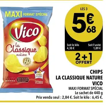 Supeco Chips La Classique Nature Vico offre