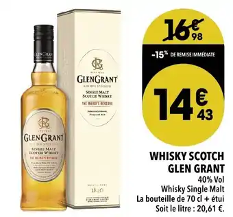 Supeco Whisky Scotch Glen Grant offre