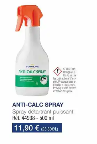 Stanhome Spray Détartrant Puissant Anti-calc Spray offre