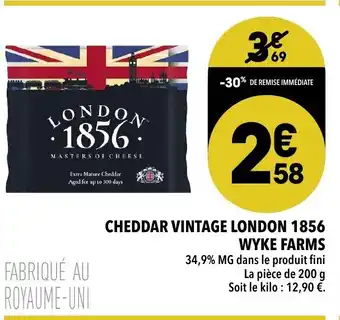 Supeco Cheddar Vintage London 1856 offre