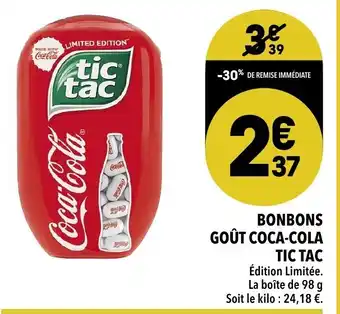 Supeco Bonbons goût coca-cola offre