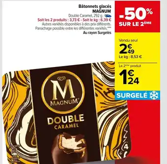 Carrefour Magnum Bâtonnets glacés offre